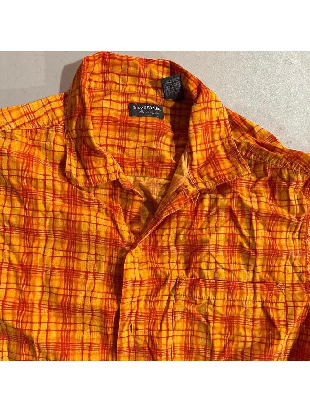 Levi’s Silvertab Orange Plaid Shirt